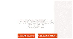 Desktop Screenshot of phoeniciacafe.com