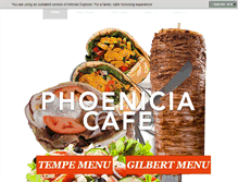 Tablet Screenshot of phoeniciacafe.com